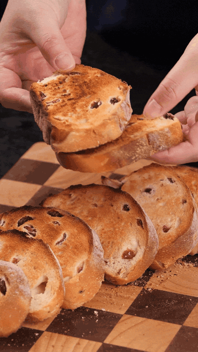 歐包切片，復烤烤脆